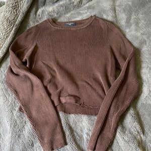 long sleeve ribbed top